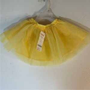 NWT. Gymboree Infant Girl’s 3-6M Yellow Tutu Skirt with Attached Underwear.